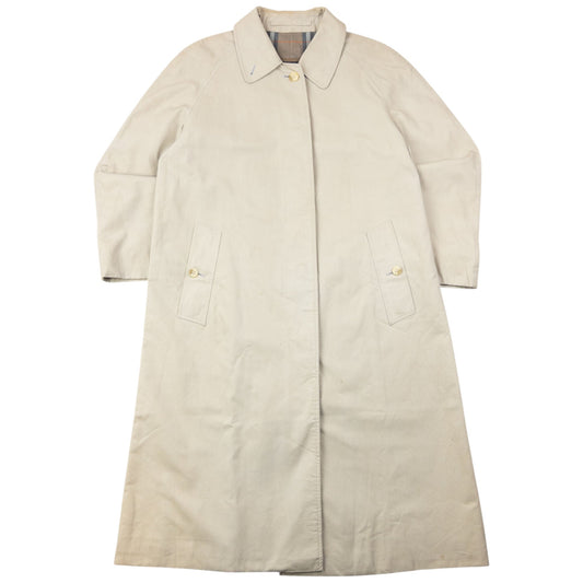 Vintage 90s Burberry Nova Check Lined Trench Jacket Size M