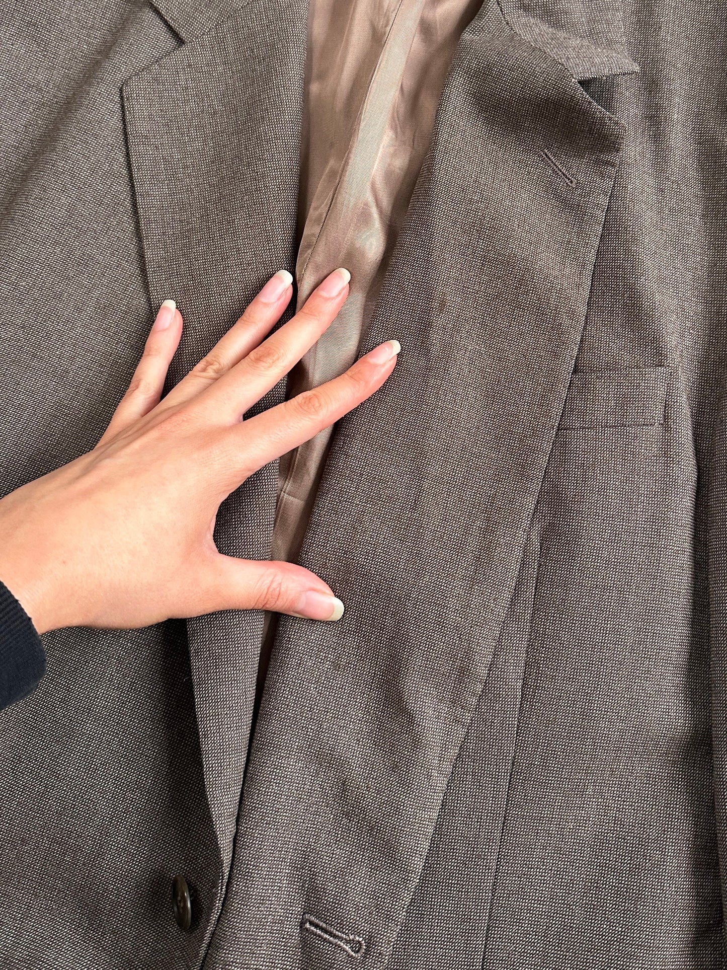 Christian Dior Monsieur 1990s Wool Single Breasted Blazer - 46R/XXL