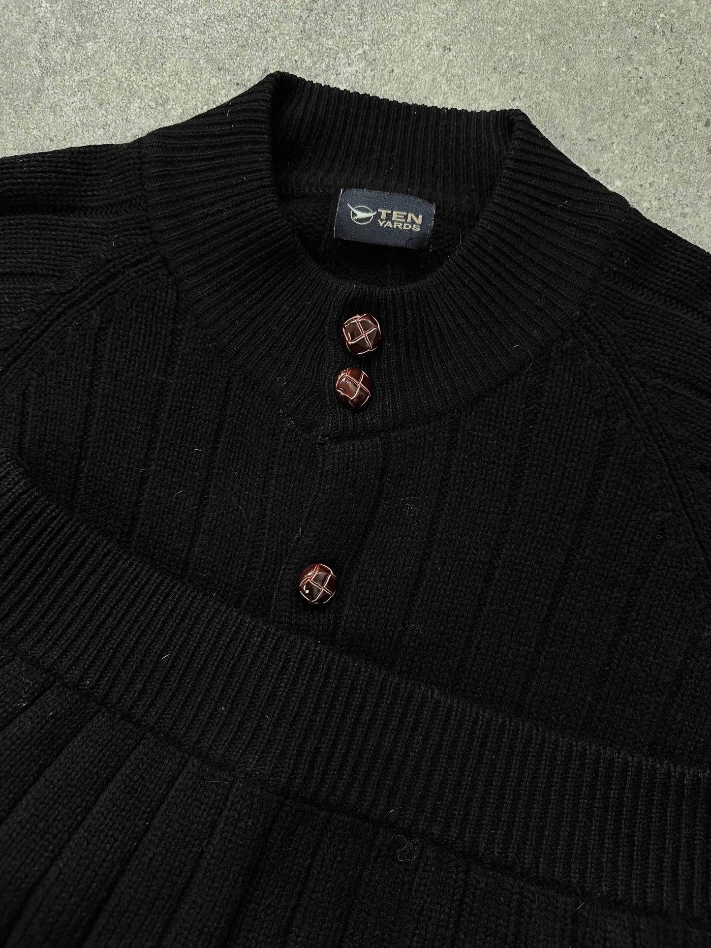Vintage 2000s Pure Lambswool Knitted Cardigan - XL