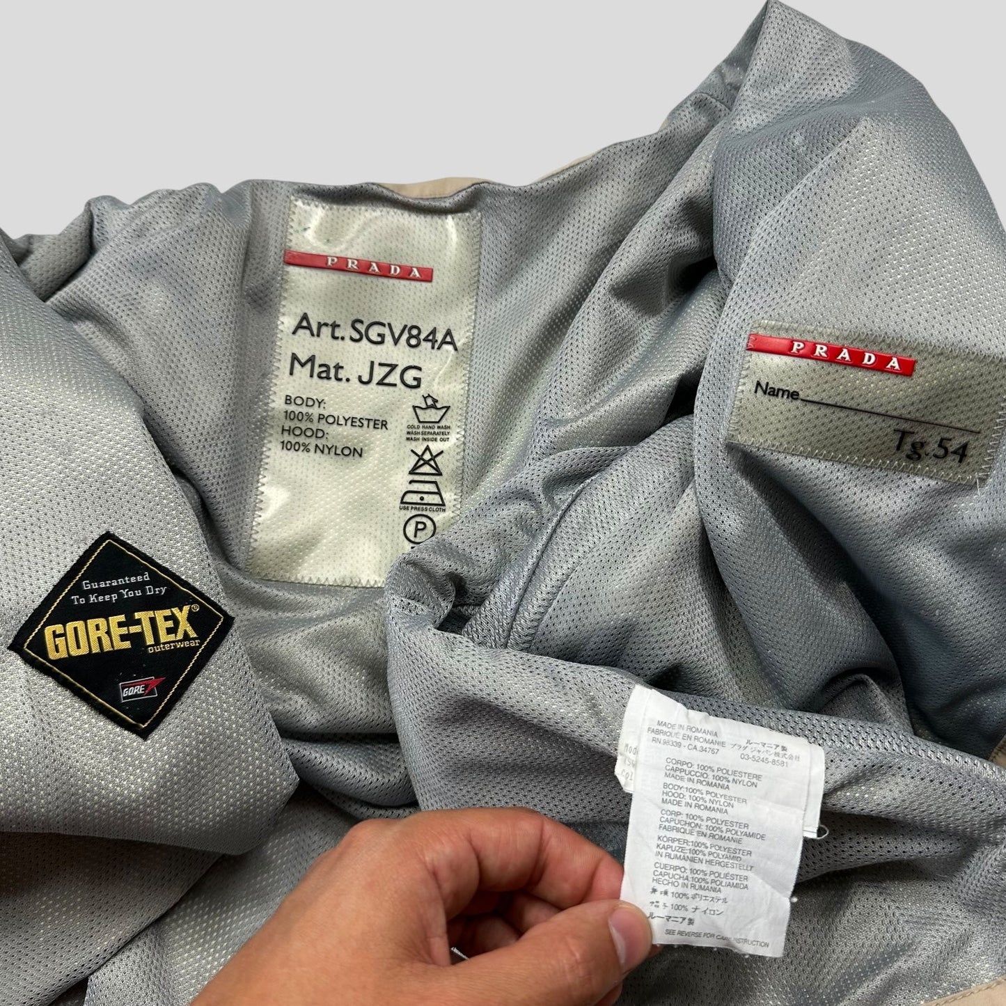 Prada Sport 00’s Goretex Stash Pocket Harrington Jacket - IT54 (L/XL) | Default Title, Multicoloured