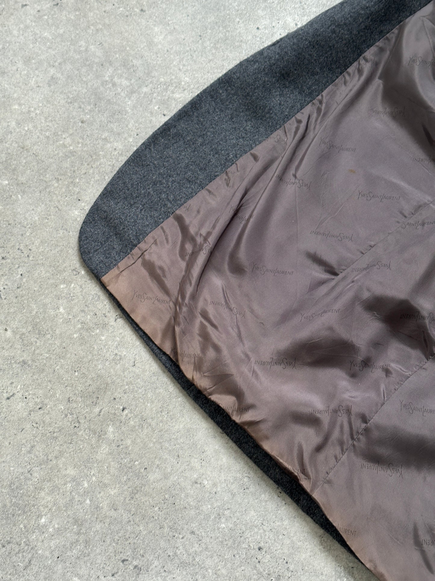 Yves Saint Laurent 1990s Single Breasted Brushed Wool Blazer- 38R/L