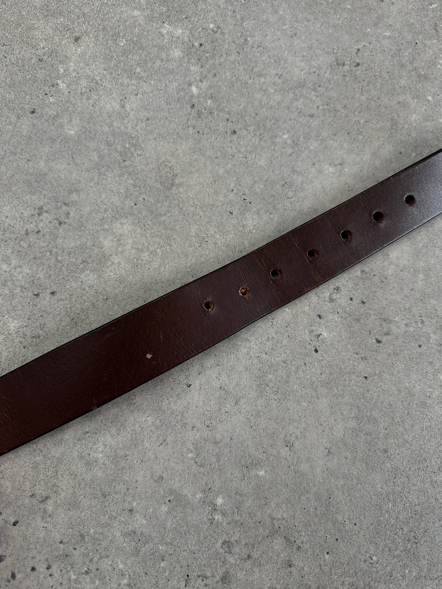 Vintage 1990s Square Leather Belt - W30-36