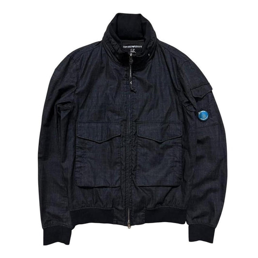 CP Company Armani Wool Gum Jacket | Small, Dark Blue