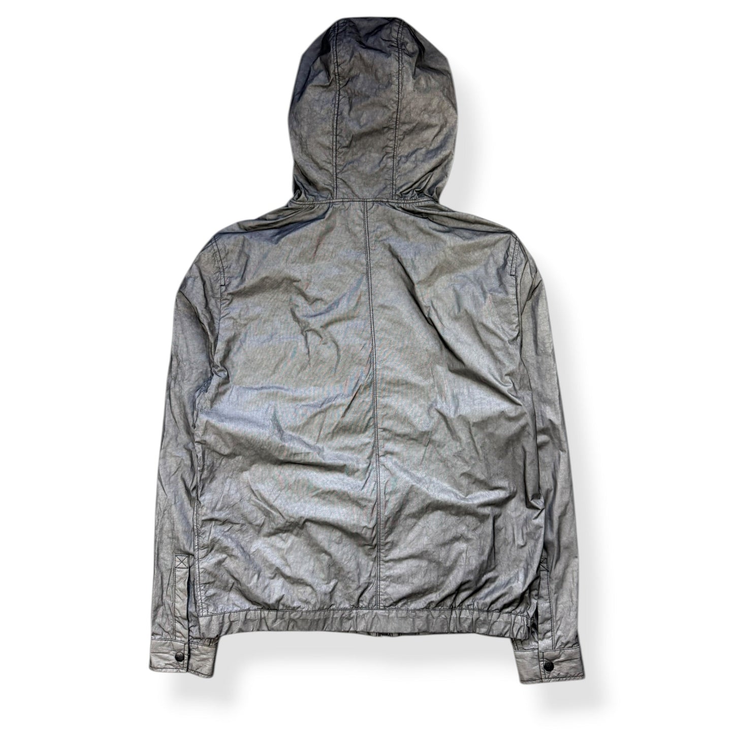 2000's DKNY Dual Zip Shimmer Jacket (L) | Default Title, Grey