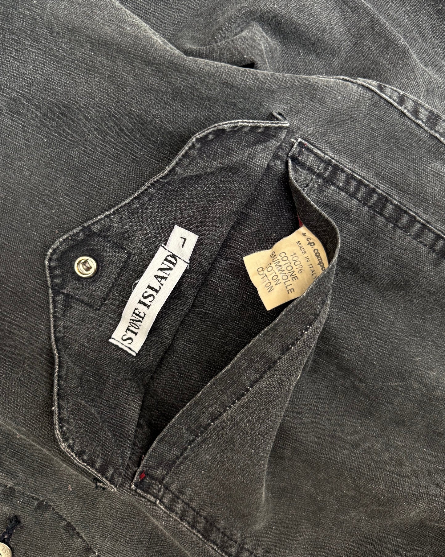 90’s Stone Island Reversible Tela Stella Jacket (L) | Large, Burgundy