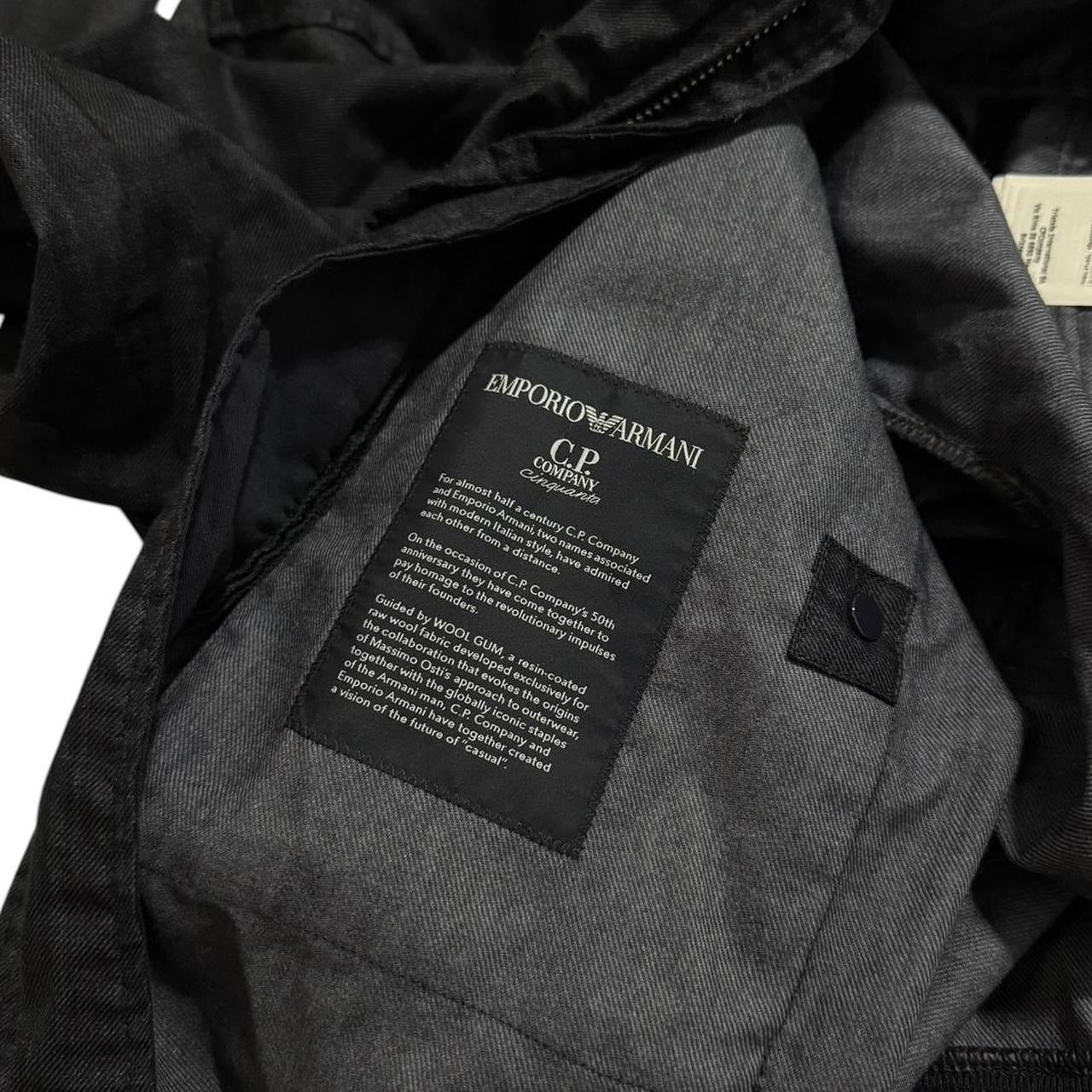 CP Company Armani Wool Gum Jacket | XXL, Dark Blue