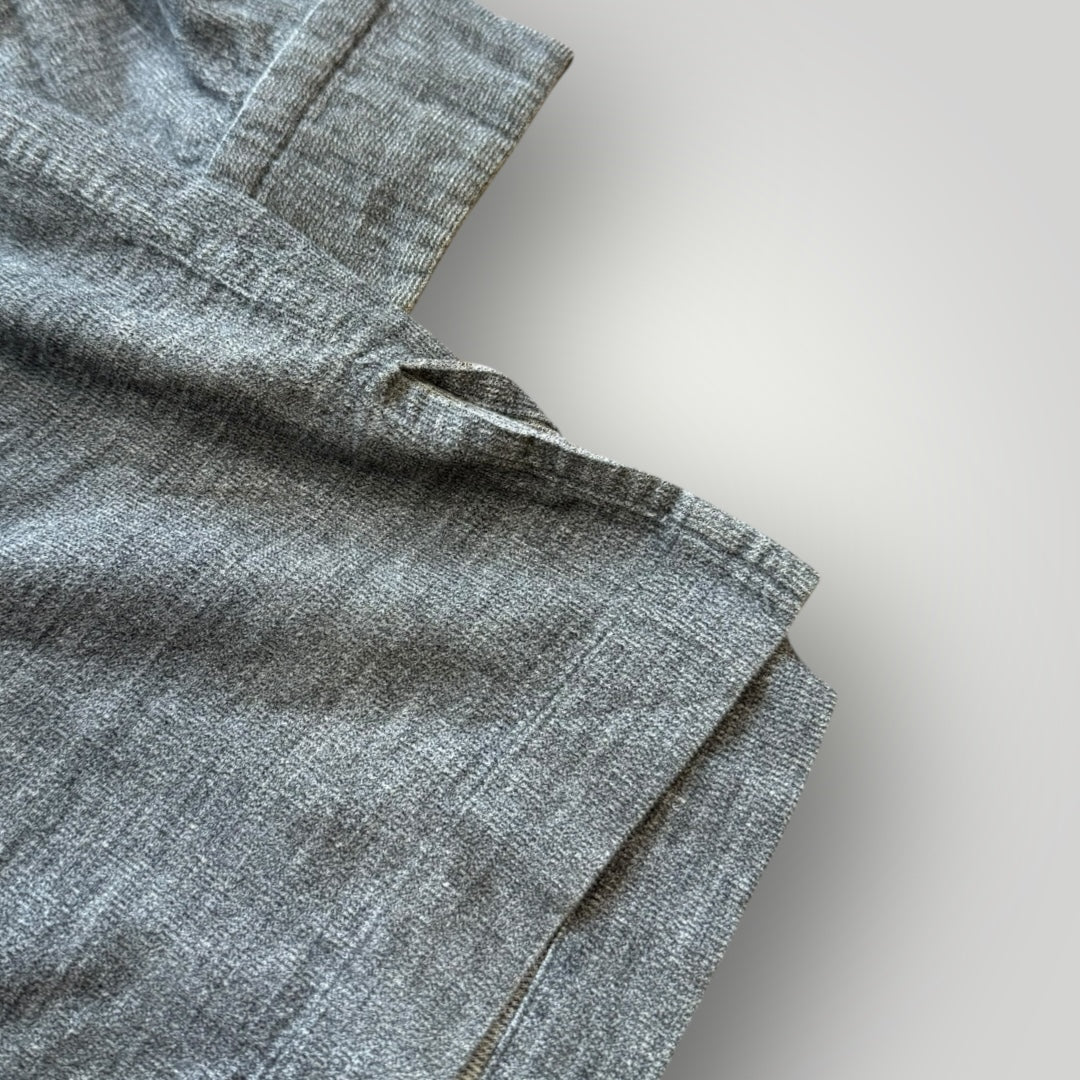 Issey Miyake IS 2000's Stripe Cotton Shirt M | Default Title, Grey, Dark Purple