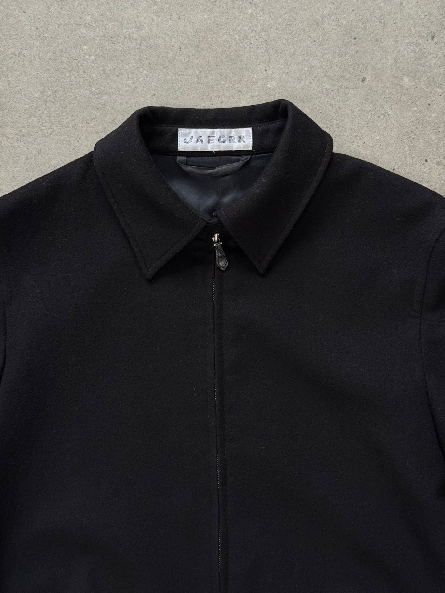 Jaeger 1990s Minimal Pure Wool Jacket - S