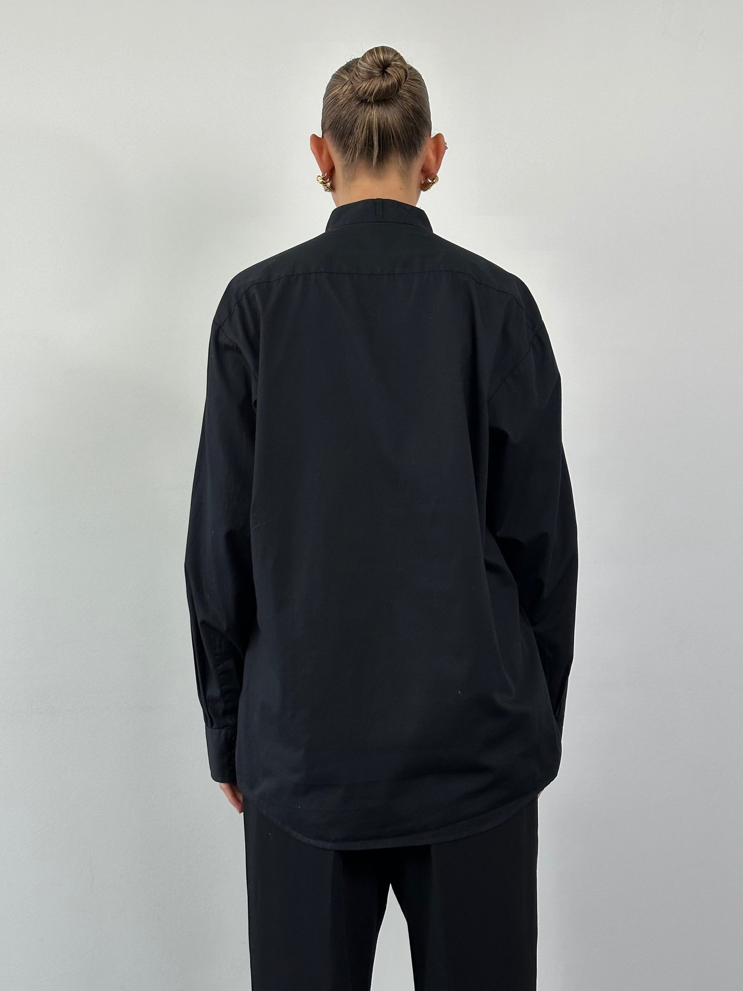 Vintage Pure Cotton Tuxedo Shirt - XL