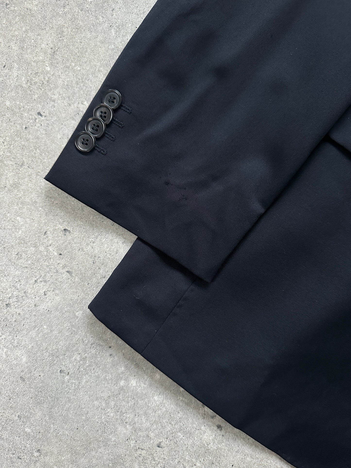 Rene Lezard x Loro Piana 2000s Single Breasted High Neck Wool Blazer - 40L/L