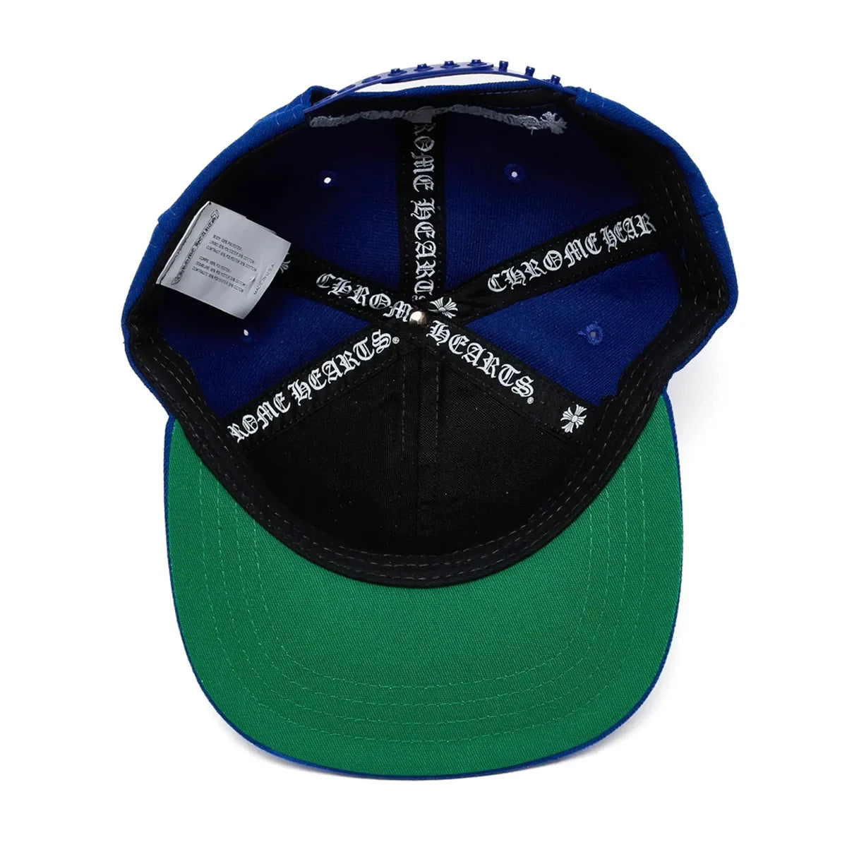 Chrome Hearts Embroidered CH Logo Blue Baseball Cap | O/S, Blue
