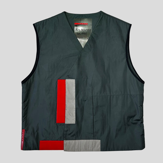 Prada Sport SS99 Nylon Padded Utility Vest - IT48 (M) | Medium, Multicoloured