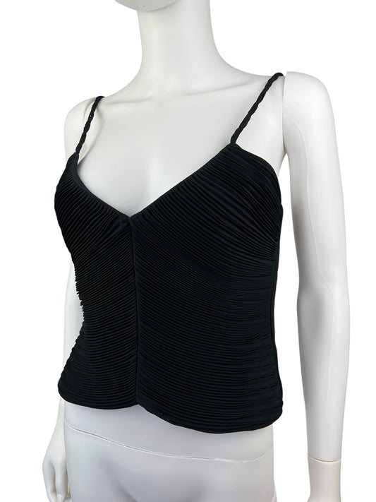 Emporio Armani pleat top | Black, Black