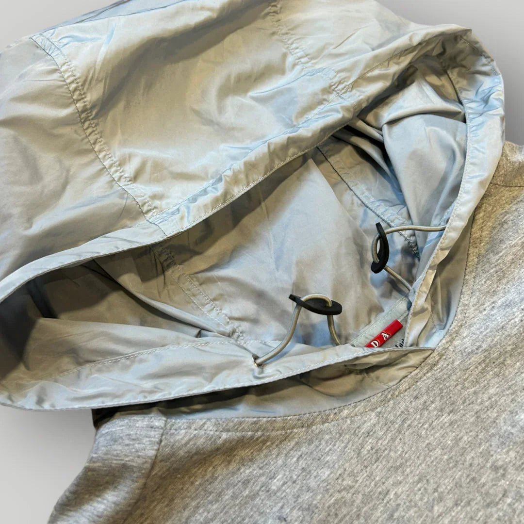 Prada FW/1999 Runway Hooded T-shirt M | Default Title, Grey
