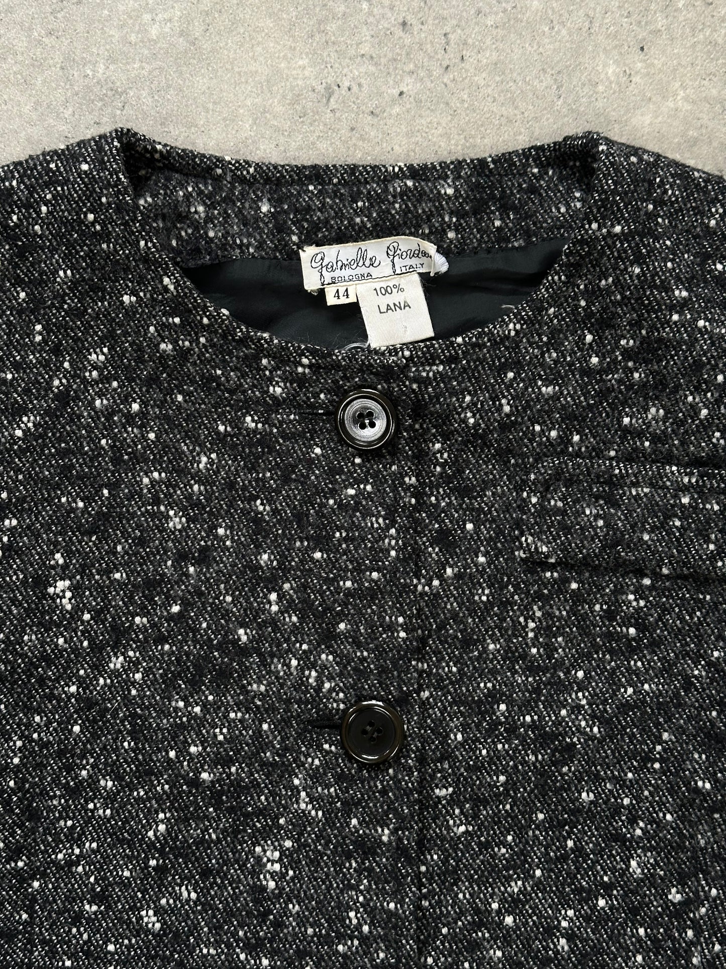 Italian Vintage 1990s Pure Wool Tailored Jacket - S/M