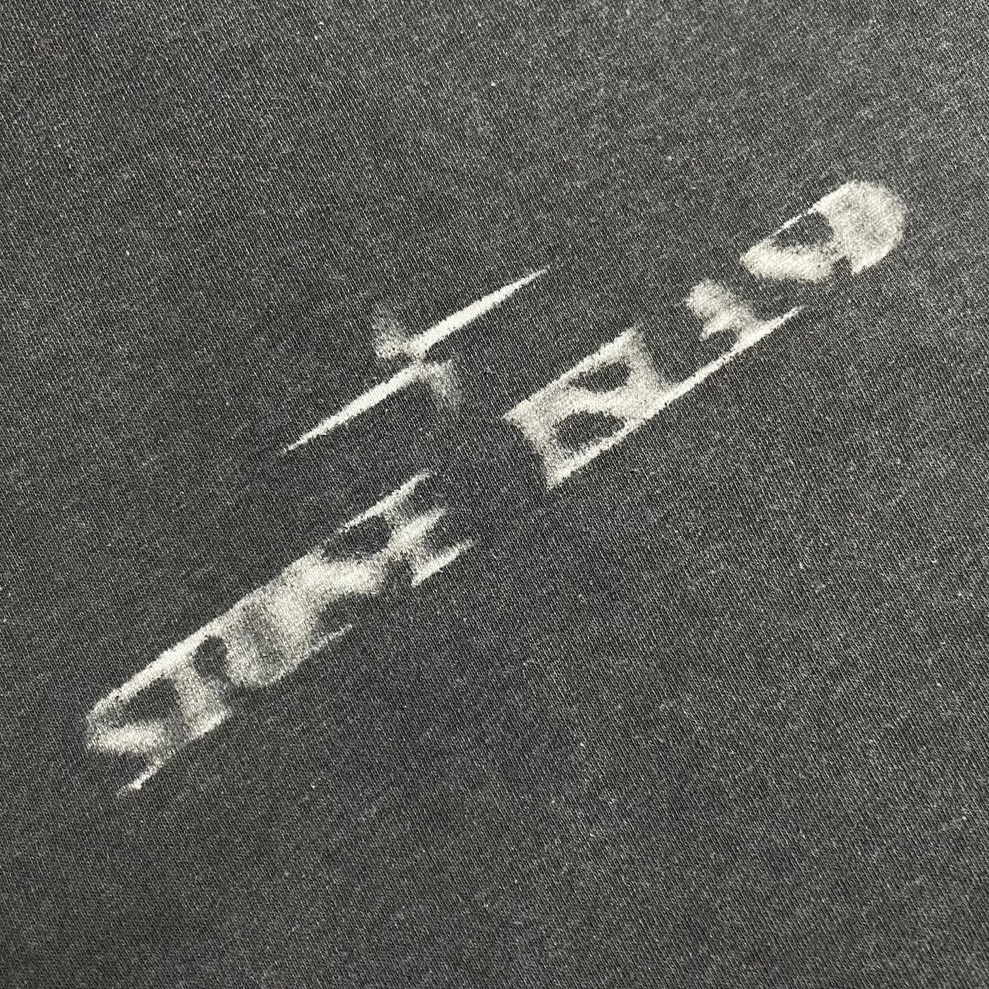 S/S 1998 Charcoal Motion Blur Graphic Print Polo Shirt