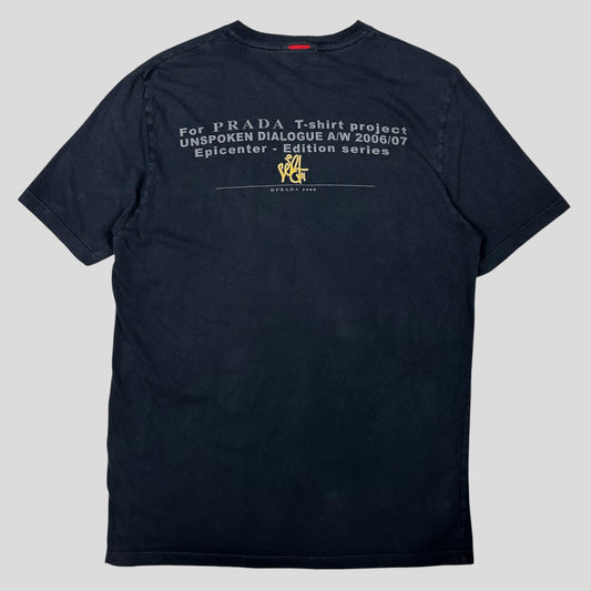 Prada Sport 2006 Unspoken Dialogue Graphic T-shirt - M | Default Title, Navy