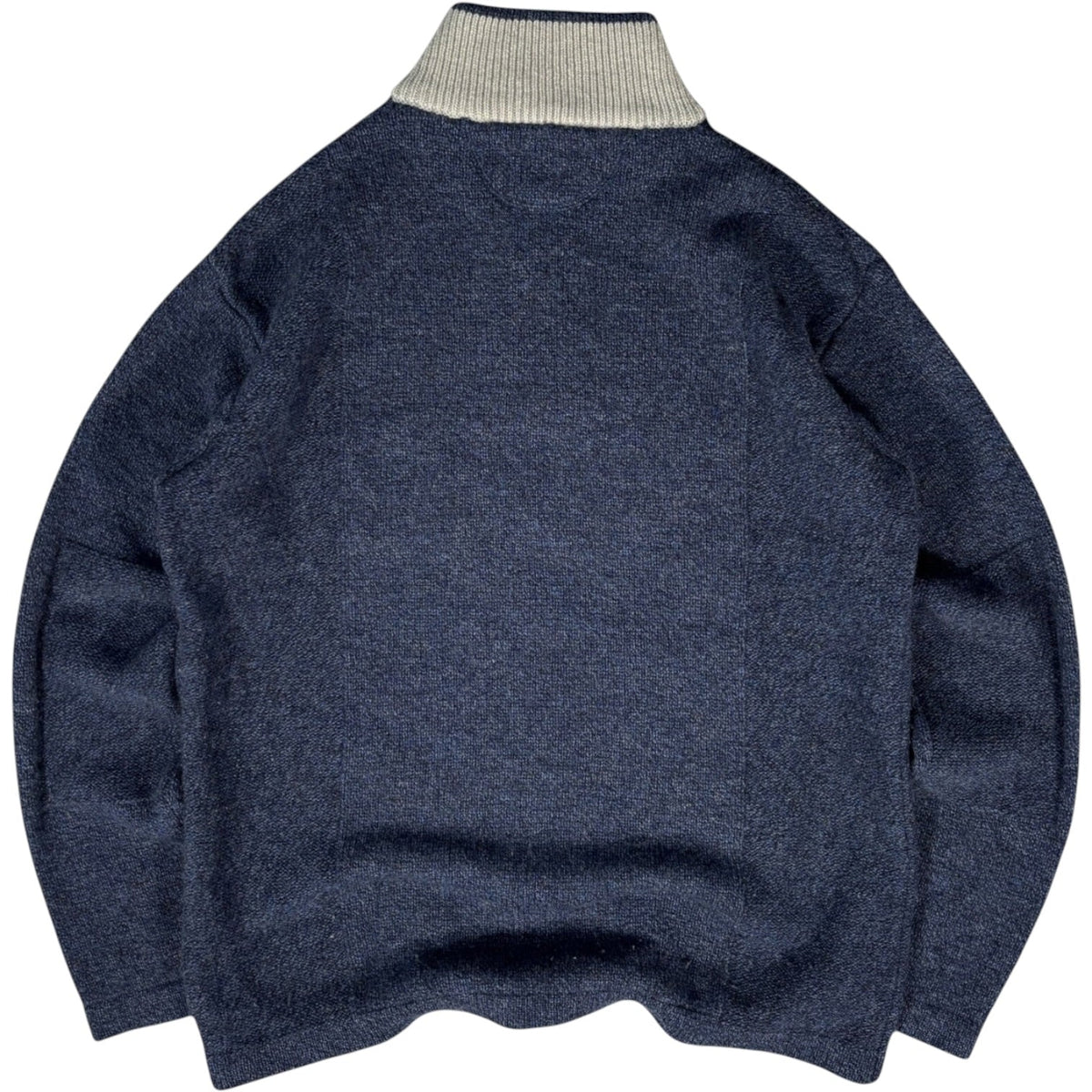 Armani Jeans 00’s Wool Quarter Jumper XL | XL, Cream