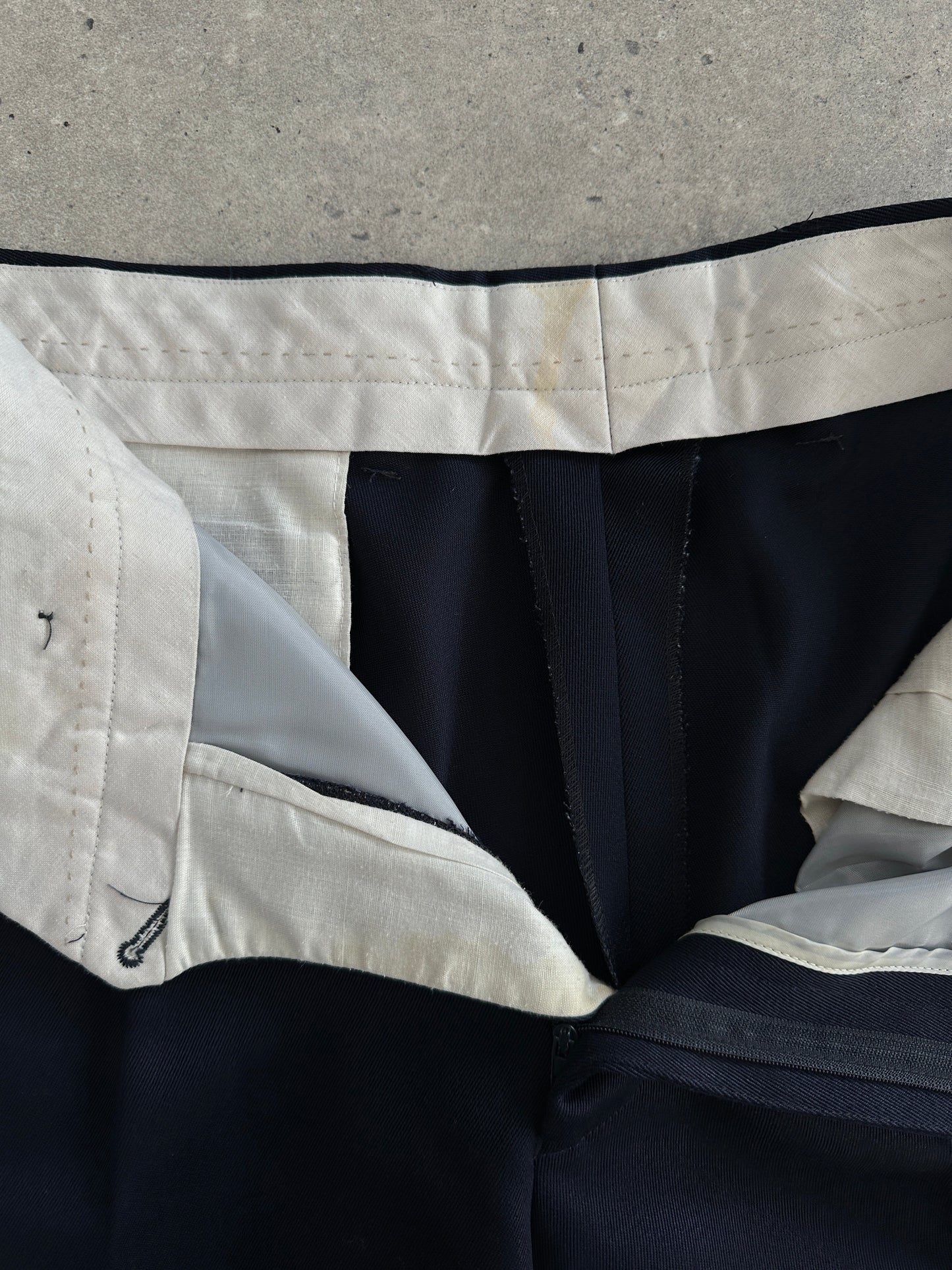 Italian Vintage Pure Wool Tailored Trousers - W32