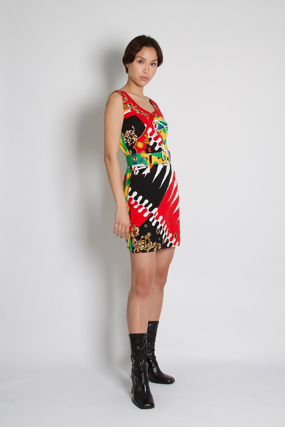 Moschino Vintage Dress Grommet Dress