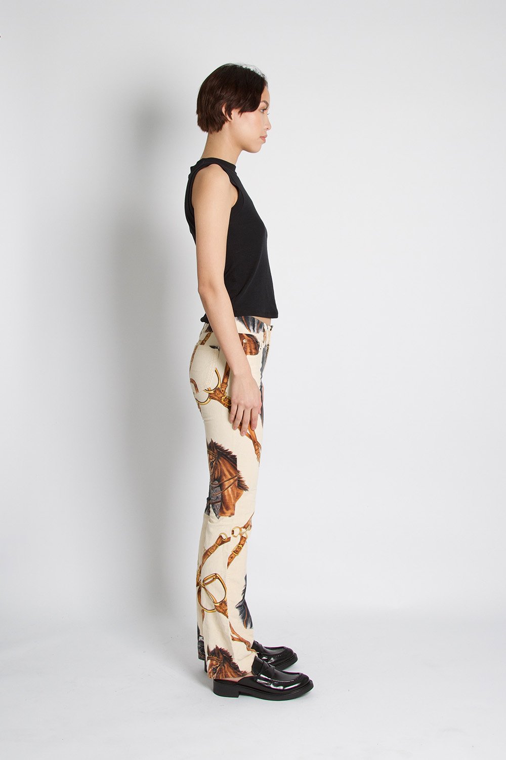 Dolce & Gabbana Equestrian Horse Print Trousers
