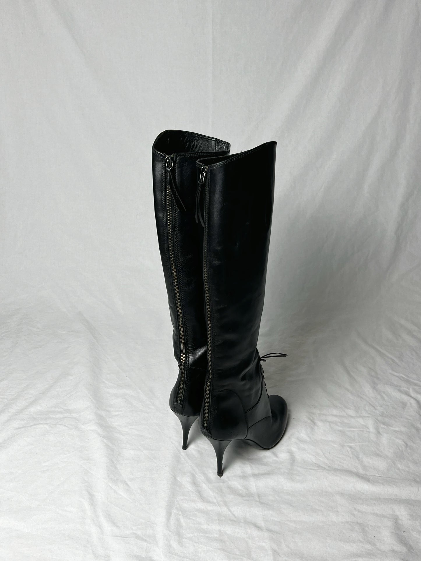 MIU MIU LACE UP BOOT | Default Title, Black