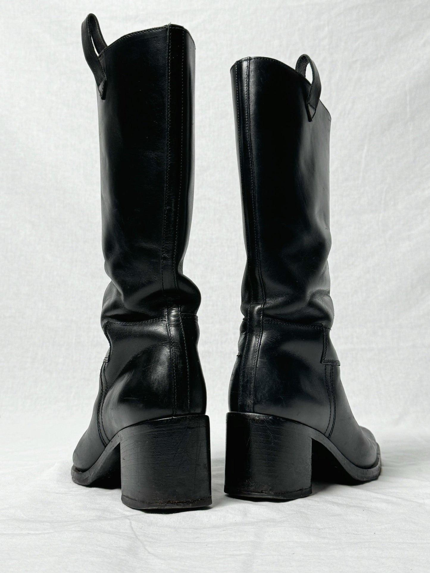 MIU MIU PULL UP BOOT | Default Title, Black