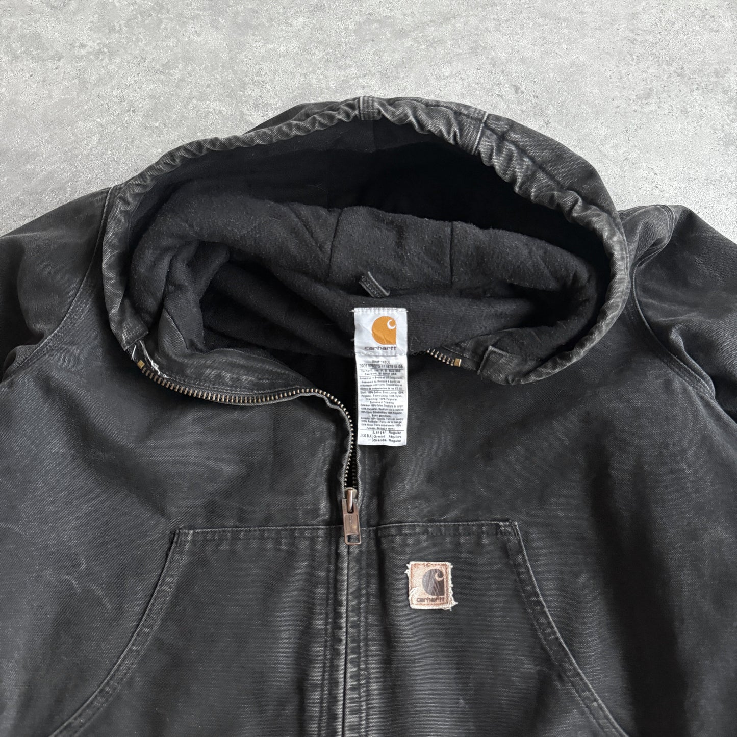Carhartt 2005 J130 BLK blanket lined active jacket (L)