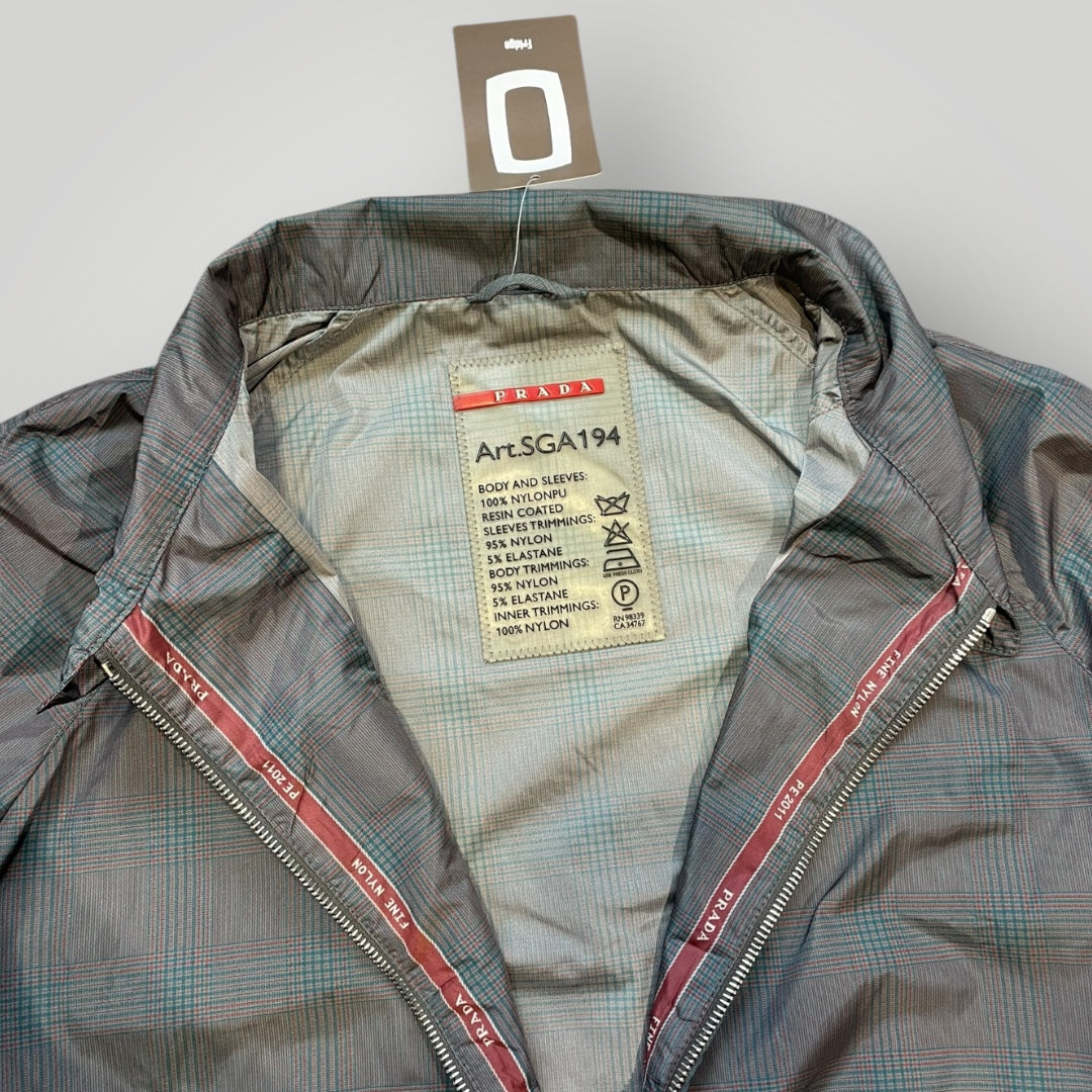 Prada Sport Check Harrington Jacket M | Default Title, Grey