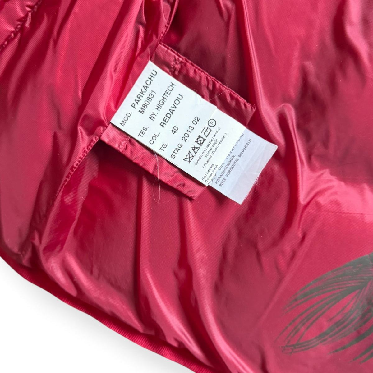 2013 Marithe + Francois Girbaud 'Parkachu' Gilet (S) | Small, Red