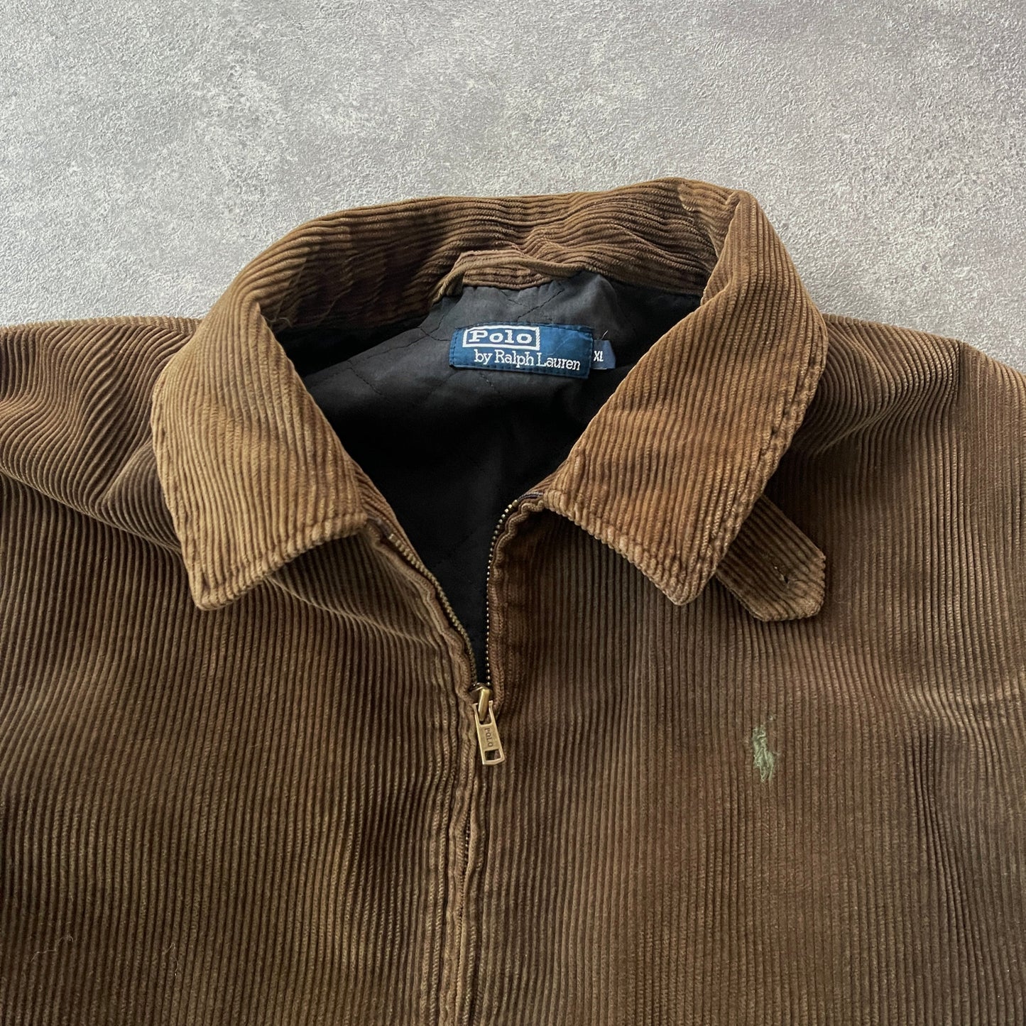 Ralph Lauren 1990s corduroy heavyweight Harrington jacket (XL)