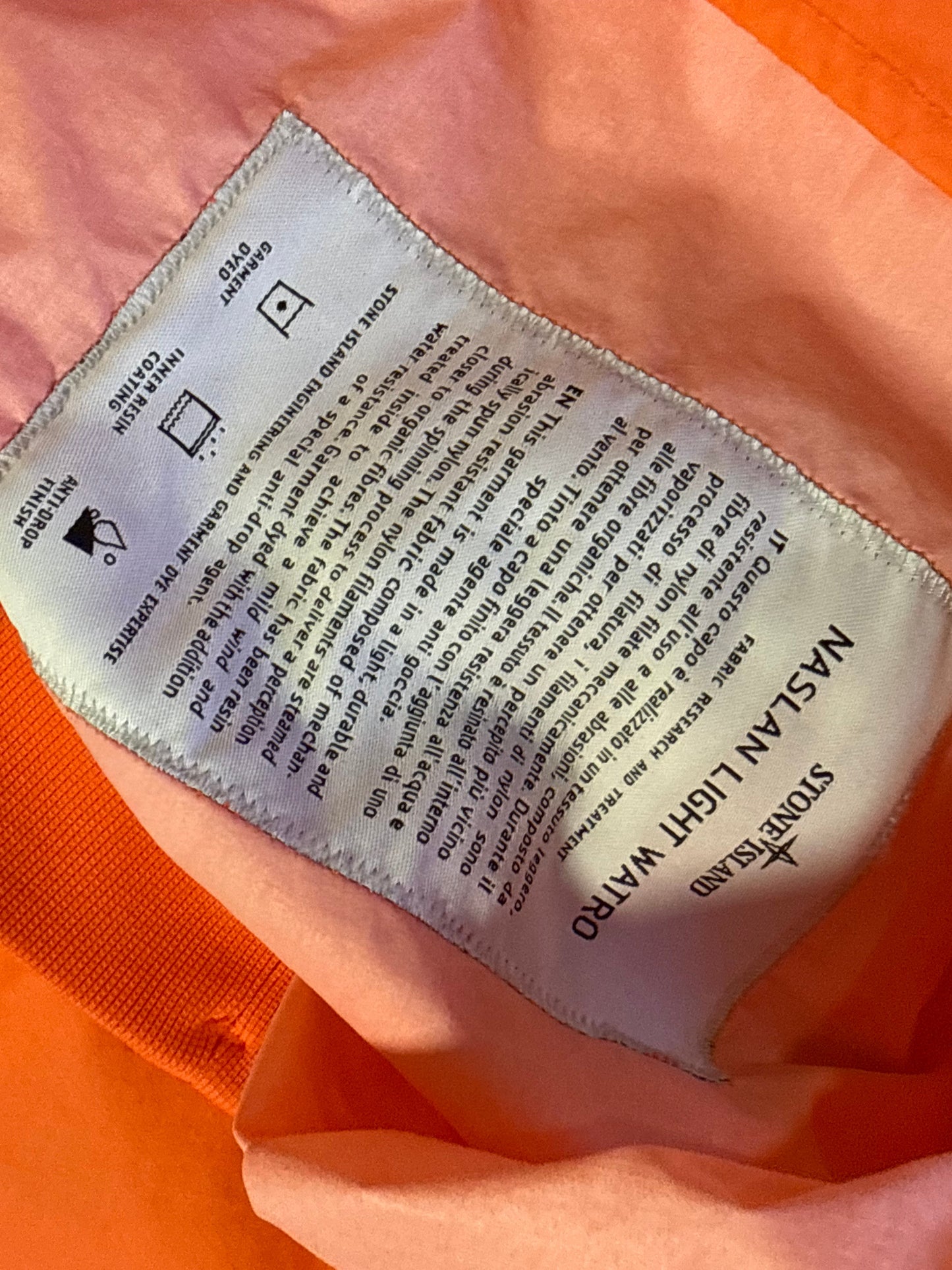 Stone Island SS/22 Naslan Light Watro Jacket XL BNWT | Default Title, Bright Coral