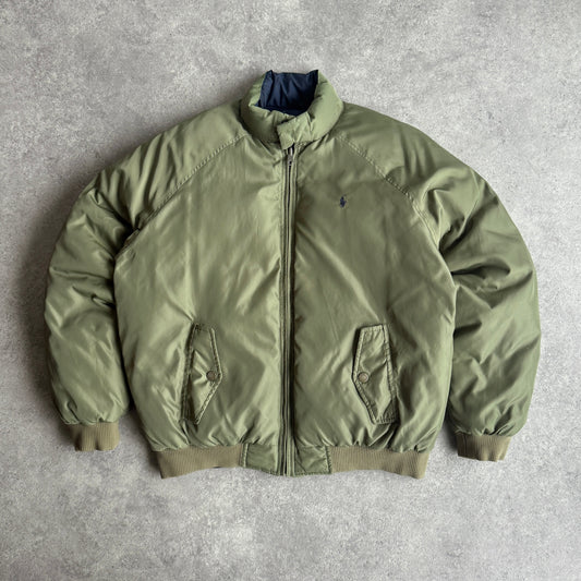Ralph Lauren 1990s reversible down fill heavyweight puffer jacket (XL)