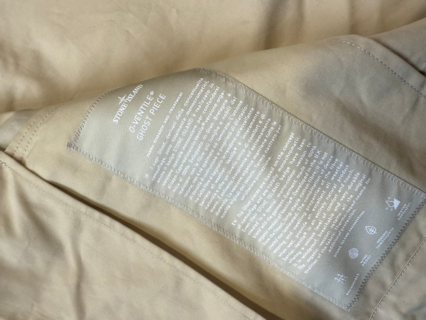 Stone Island O-Ventile Ghost Jacket L BNWT