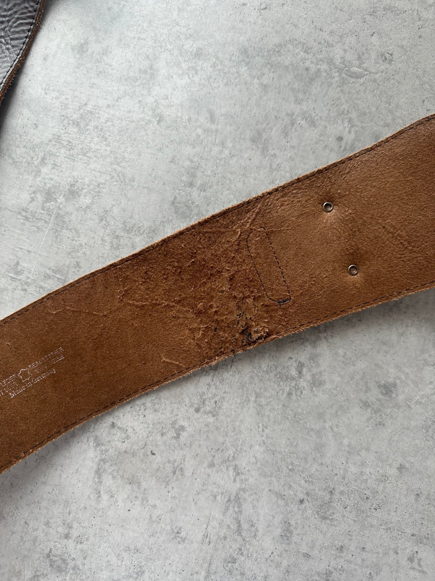 Vintage 1990s Chunky Leather Belt - W34-38