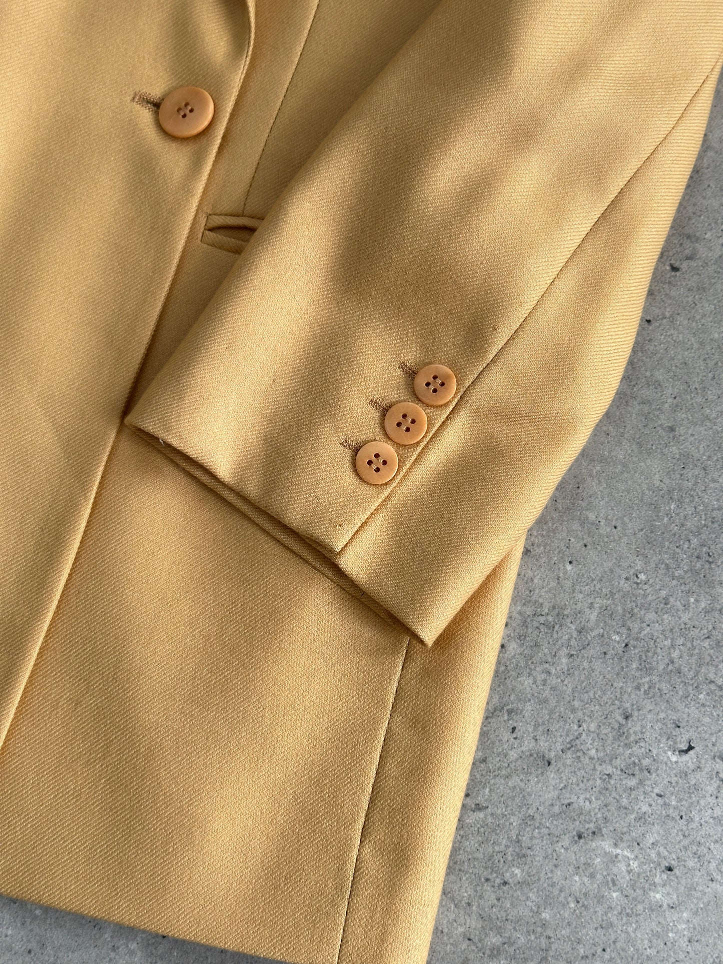 Giorgio Armani Black Label Pure Wool Fitted Blazer - S/M