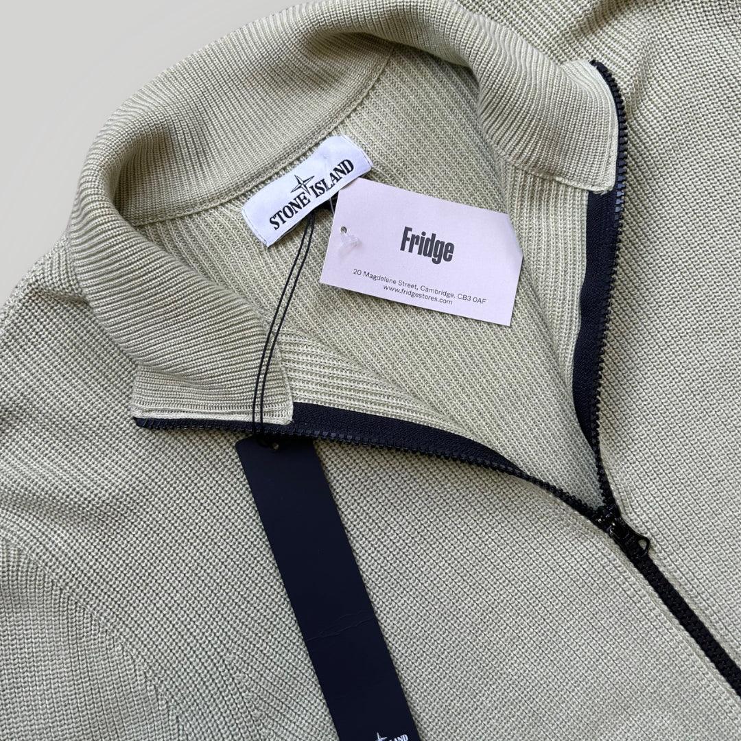 Stone Island AW/22 Zip Up Ribbed Knit L