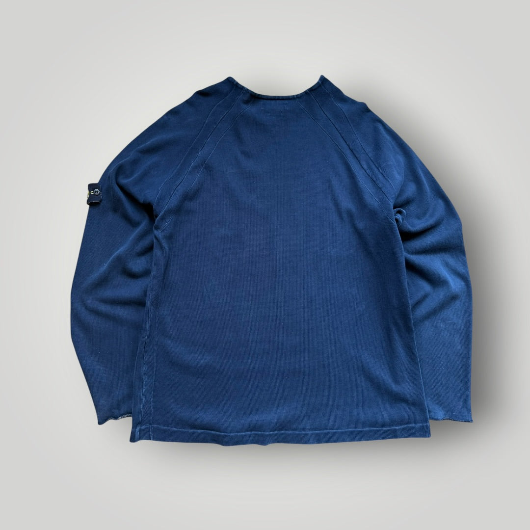 SS/06 Stone Island Rolled Edge Neck Jumper XXL | O/S, Navy