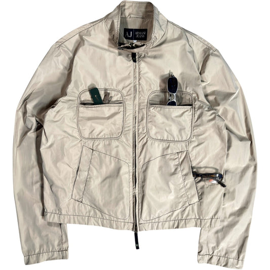 Armani Jeans 00’s Cropped Multipocket Jacket L | Large, Beige