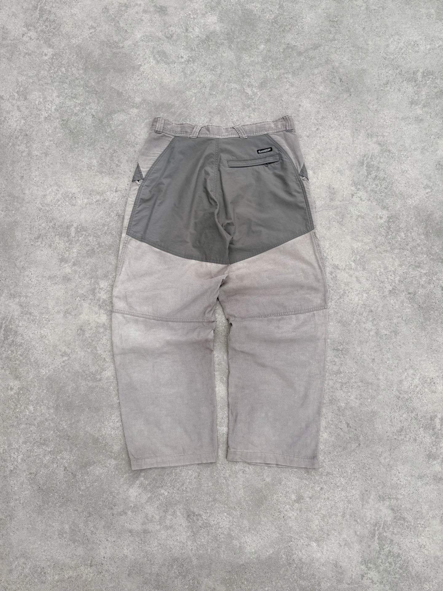nike acg 2000s technical corduroy cargo trousers (m) | Default Title, Grey