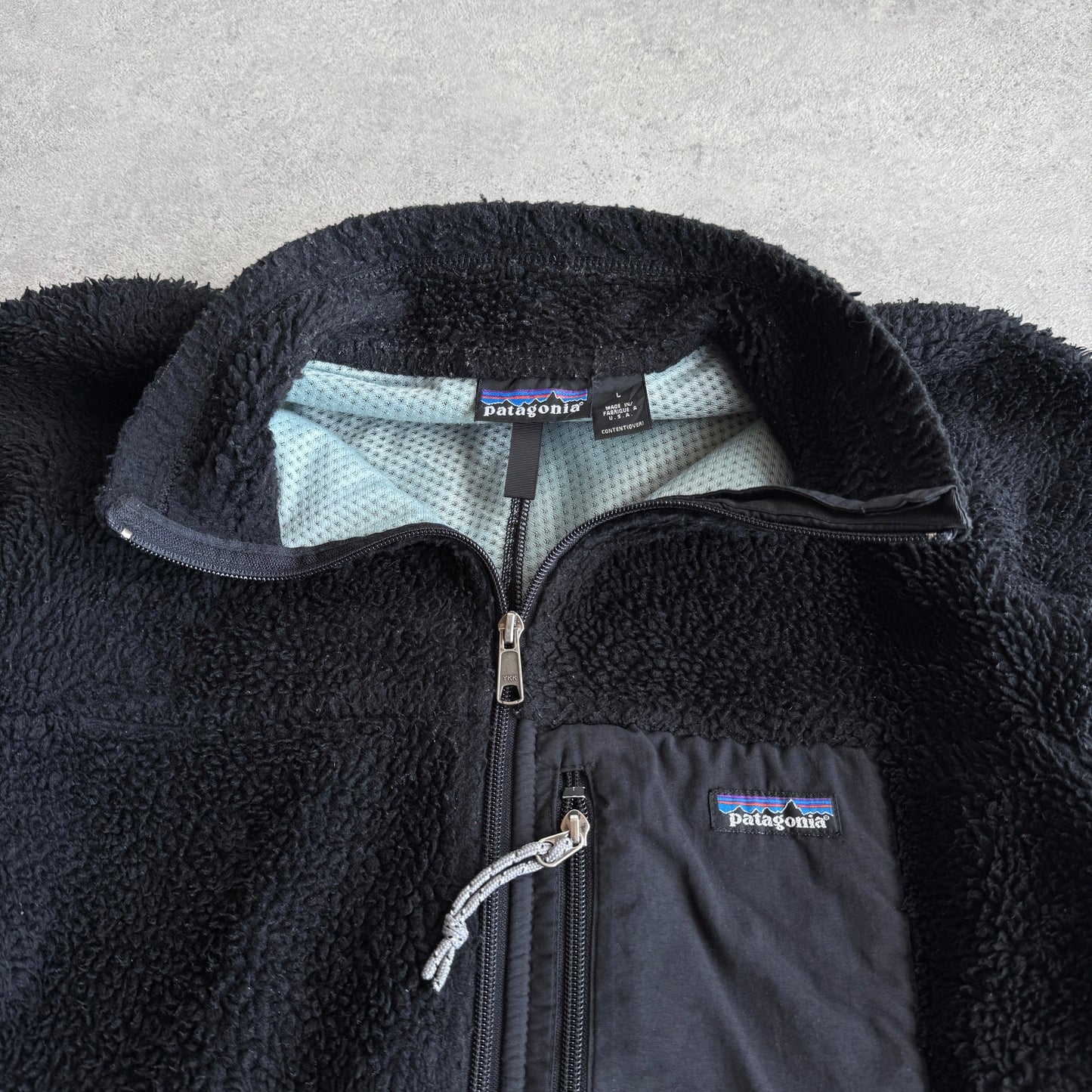 Patagonia 2001 Retro-X deep pile sherpa fleece jacket (L)