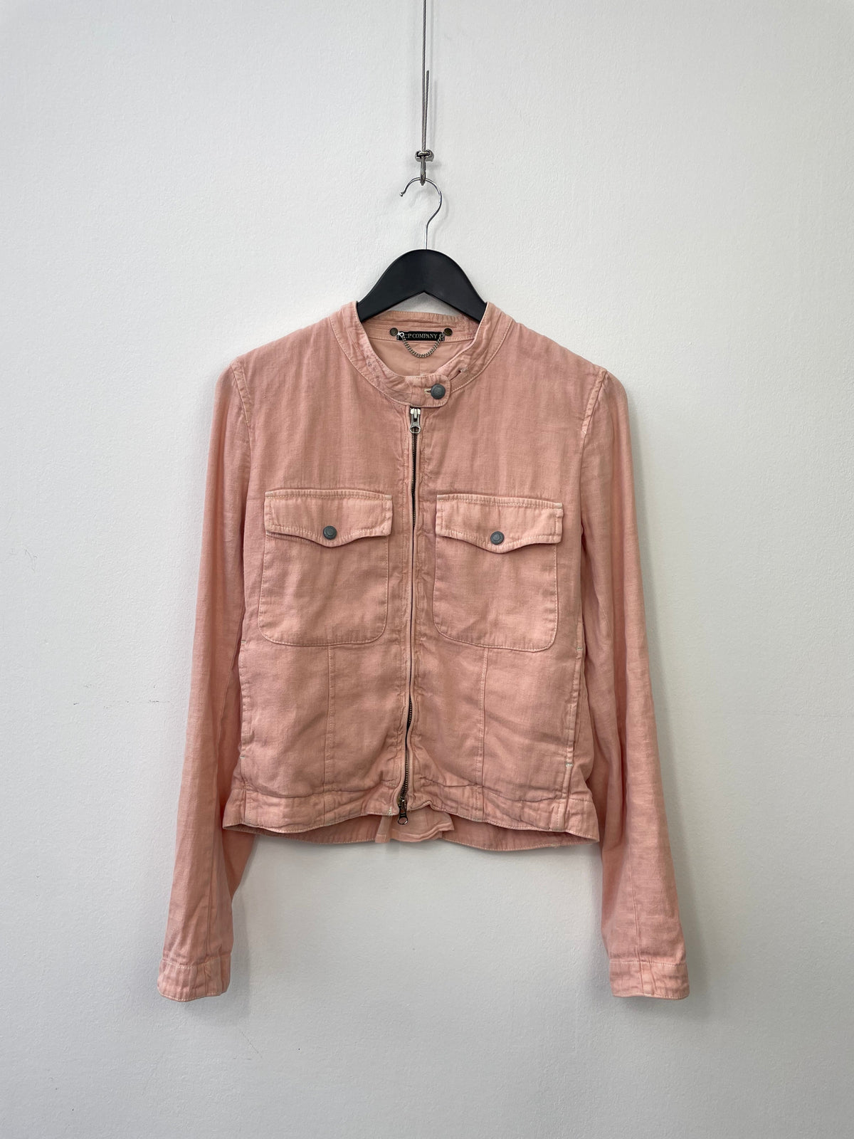 C.P. Company Donna Cropped Detachable-Hood Jacket | Medium, Pink