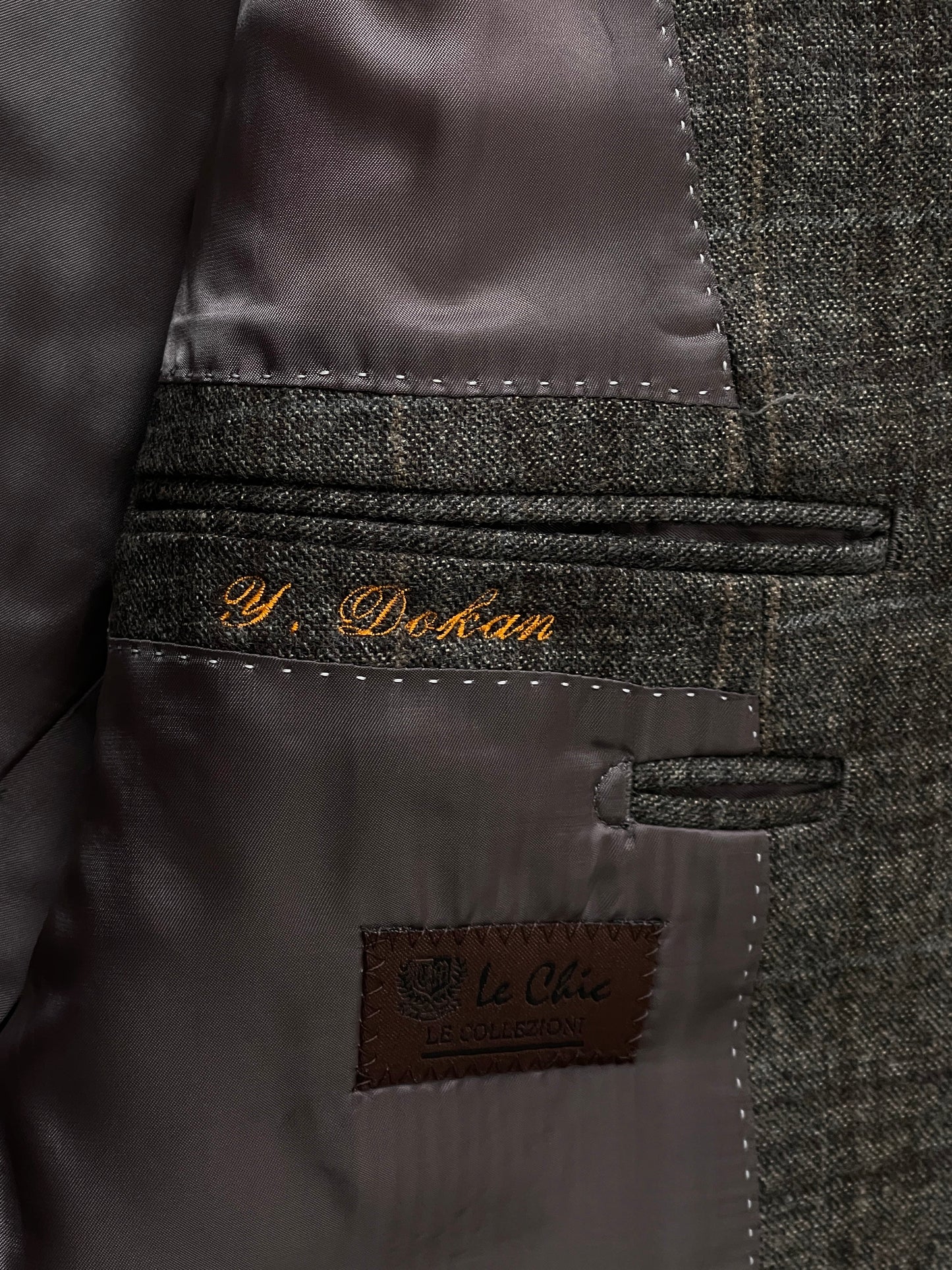 Le Chic x Loro Piana 1990s Pure Wool Check Blazer - 36R/S