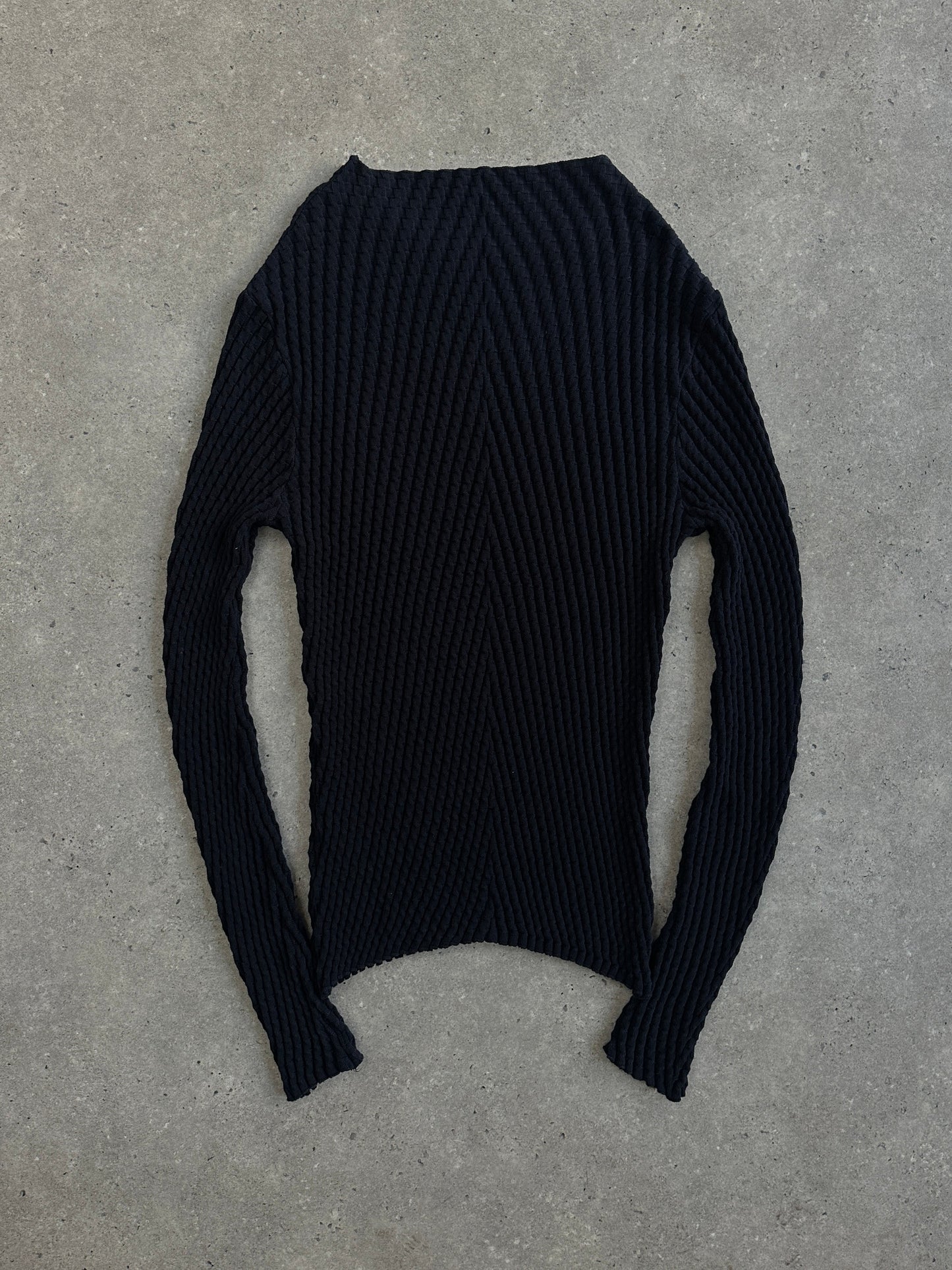 Emporio Armani 2000s Textured Pure Cotton Knit Jumper - L/XL