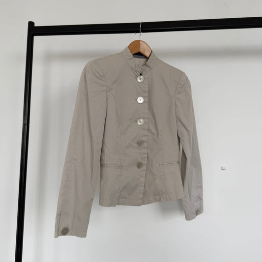 ss2008 emporio armani polka dot lined blazer | O/S, Red