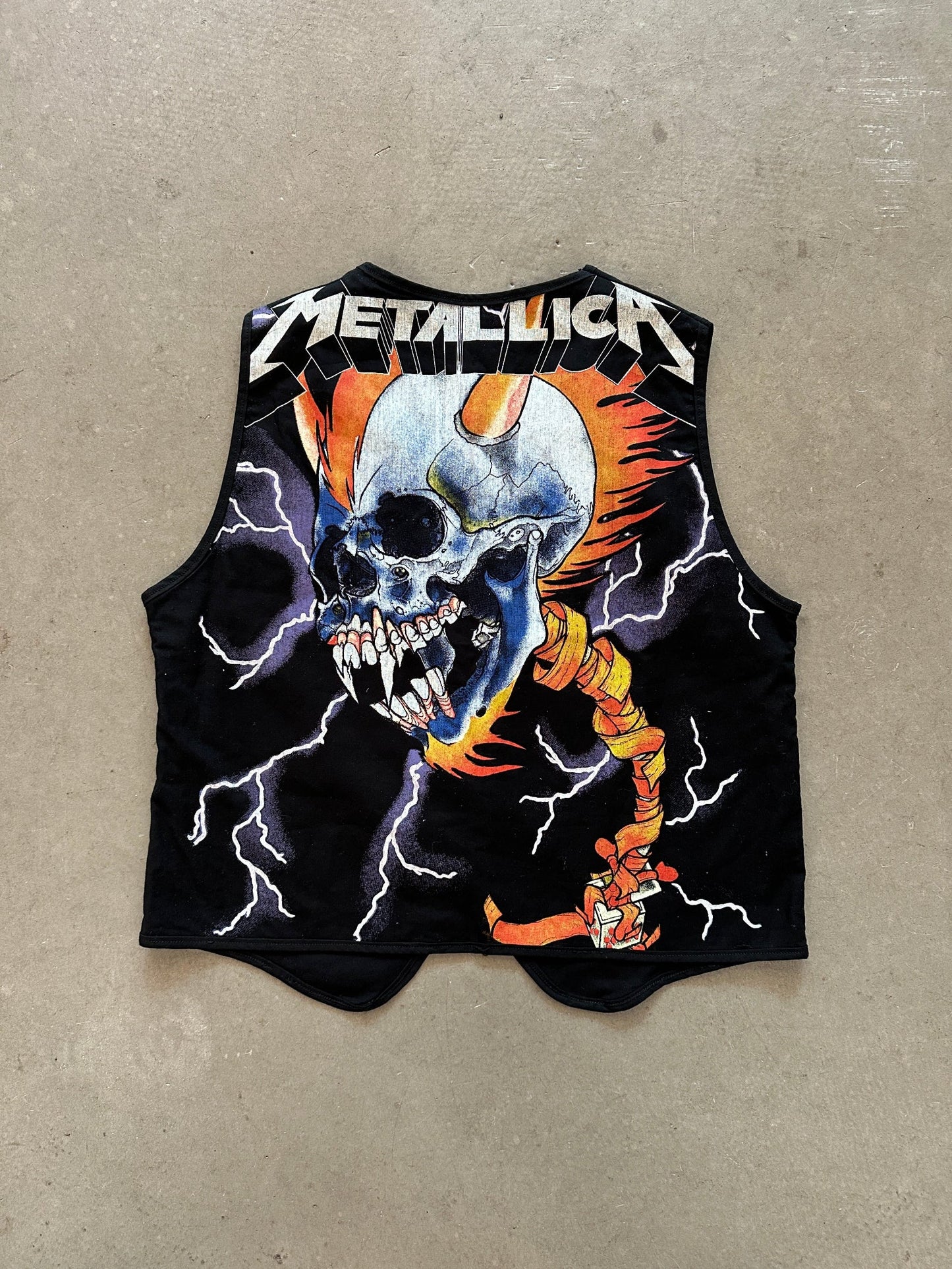 1990's Metalica Waistcoat - XL | Default Title, Red
