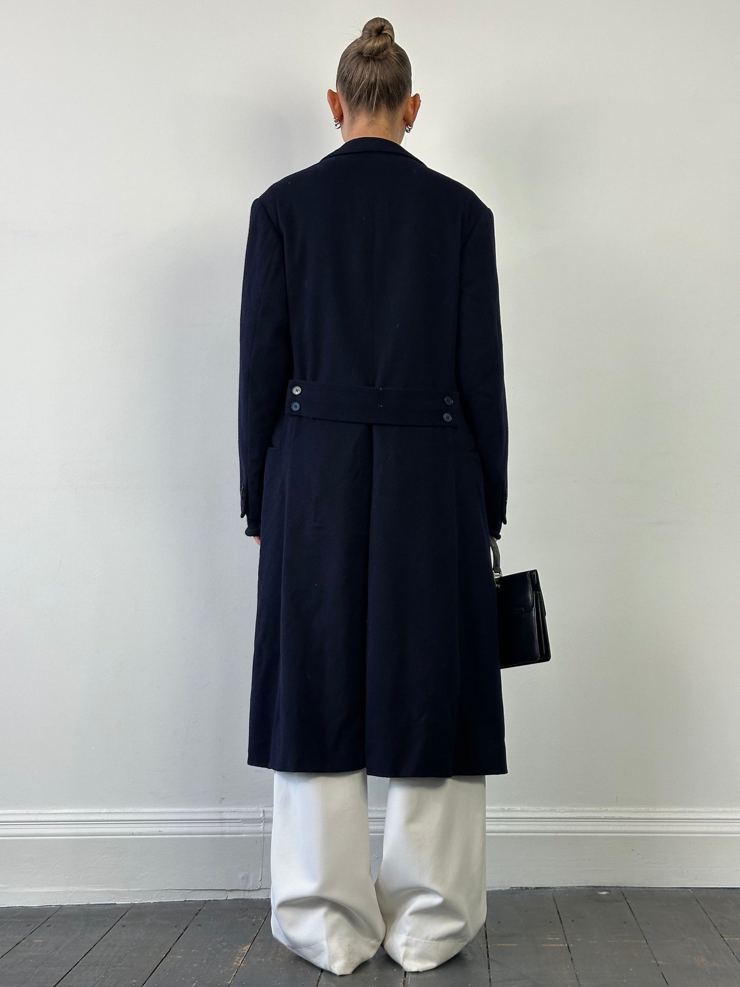 Vintage Wool Double Breasted Floor Length Coat - S/M