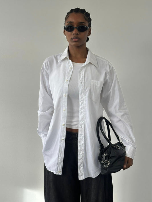 Burberry London 2000s Cotton Logo Shirt - M/L