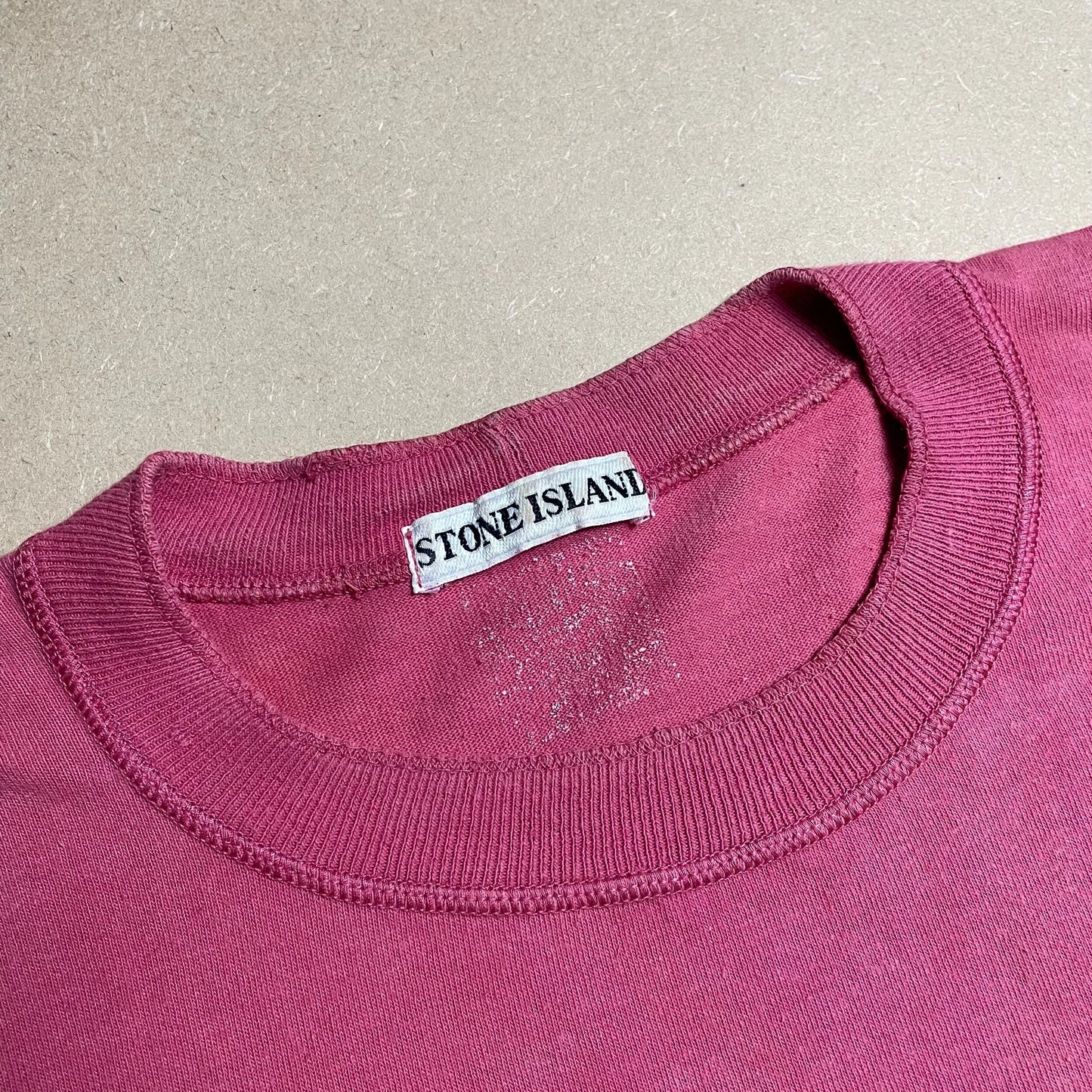 S/S 1988 Pink Rubber Concise Compass Logo T-shirt