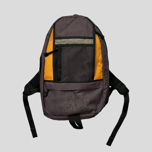 Stussy 90’s Spellout Multipocket Mesh Backpack | O/S, Multicoloured